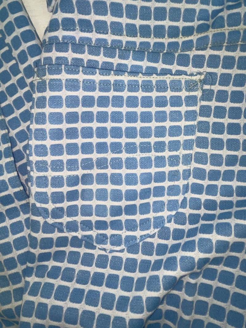 New Vintage Blue Checkered Lee Polyester Pants #2652644 ZZ-46