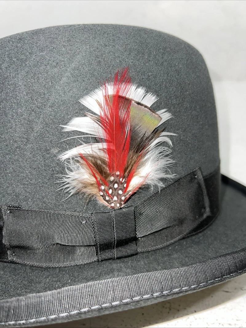 New Women’s Charcoal English Riding Hat. 7 1/8. 12-106
