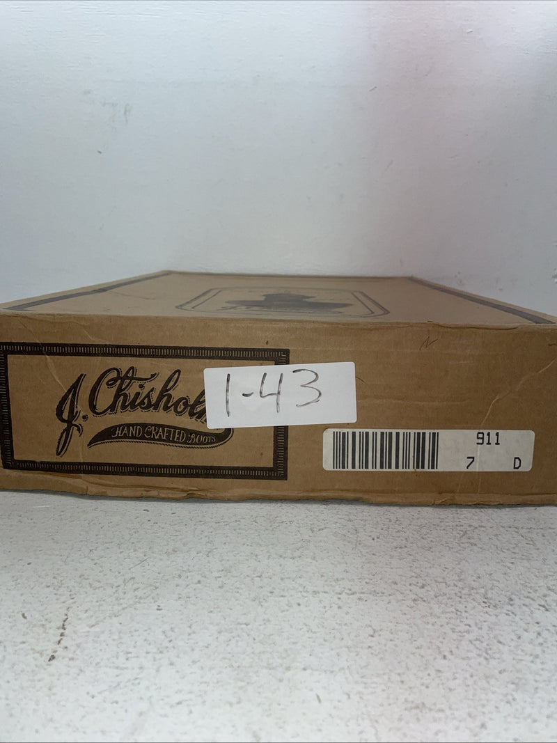 New Men’s Brown J Chisholm Cowboy Boots. 911 7 D. 1-43