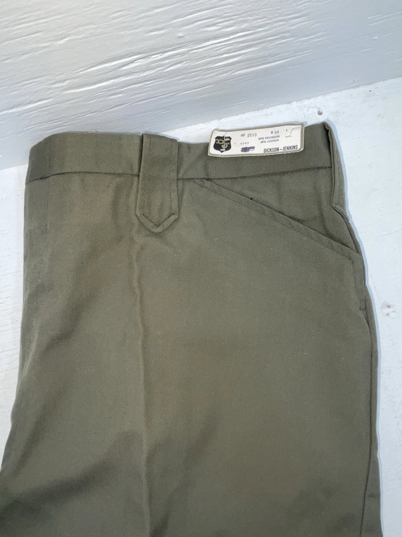 New Vintage Green Dickson Jenkins Polyester Pants #2619 NN-167