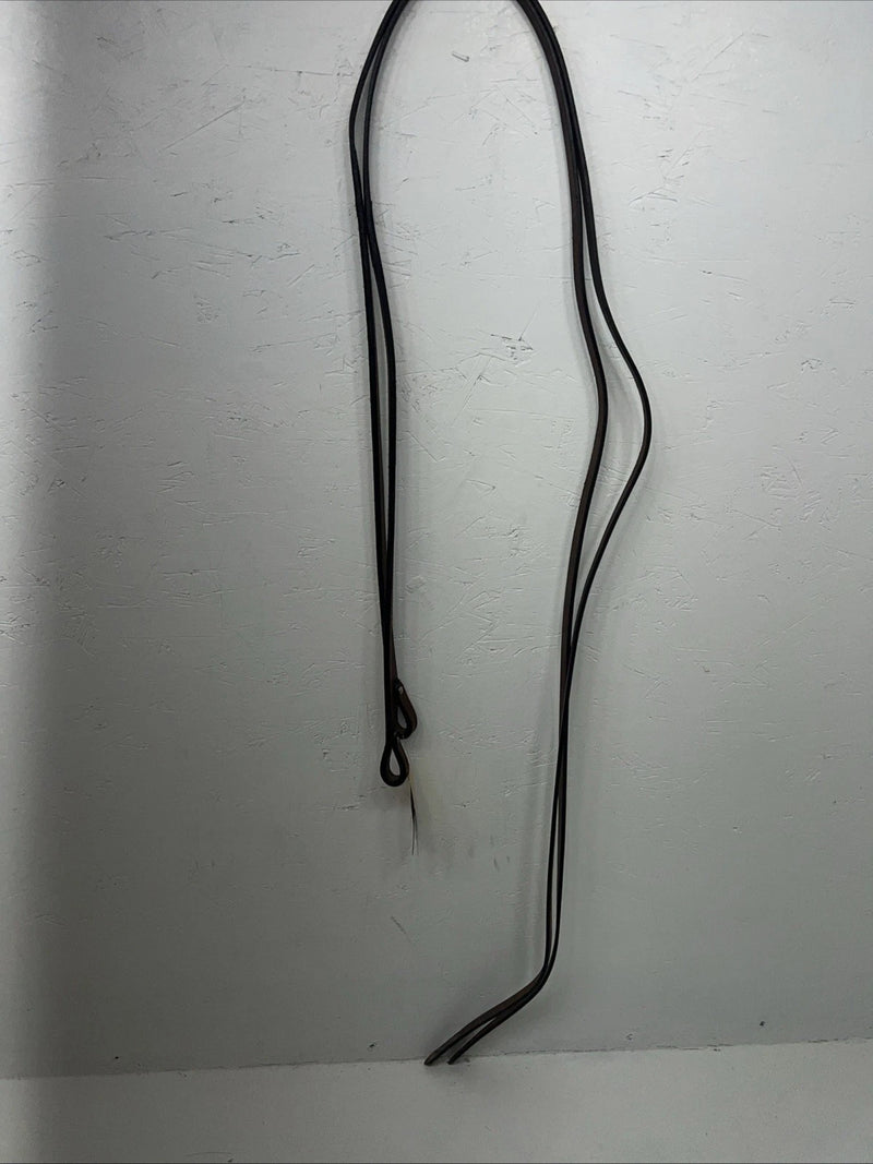 New Tough 1 Medium Oil 5/8” X 6” Double Stitched Leather Split Reins #439966 Y-9