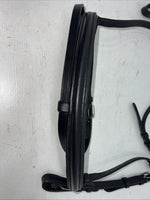 New Camelot Black Leather Oversize Dressage Bridle #160507 BB-44