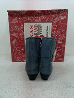 New Kids Blue Lace Up Texas Brand Cowboy Boots. C 9169161 13 D. 23-50￼