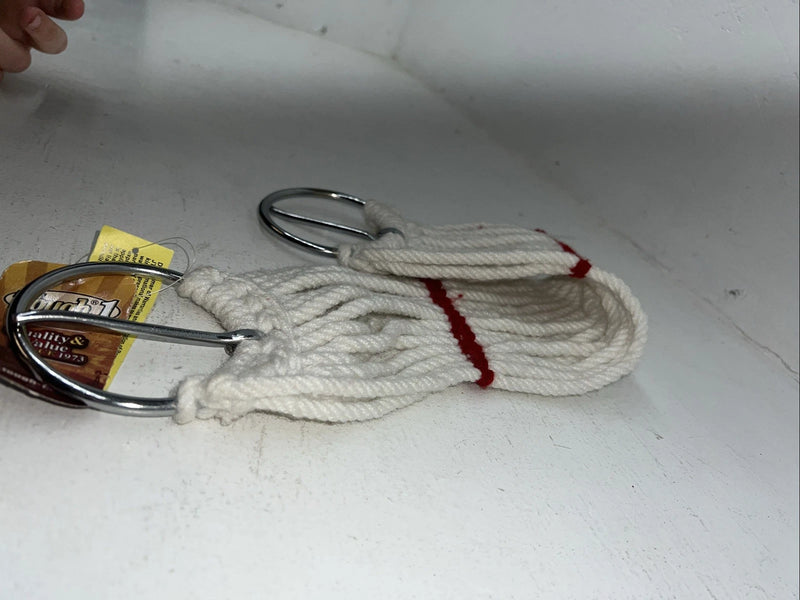 New Tough 1 White Red Mohair 24” Cinch #59-1212 BB-1