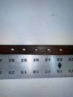 New Brown Genuine Leather Nocona Silver Pendent 30” Belt #3216215 NN-31