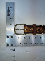 New Blue Genuine Leather Longhorn Tooled 30” Belt #82829 NN-39