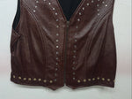 New Women’s 1849 Authentic Ranchwear Brown Show Vest Large E-603