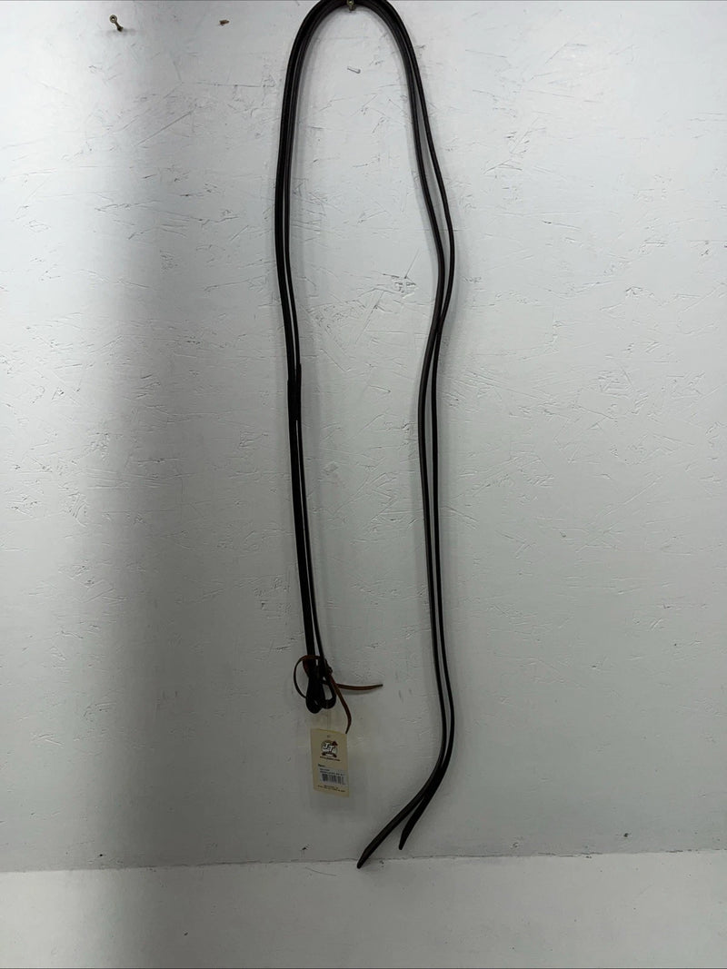New Royal King Dark Oil Genuine Leather 5/8” X 7” Split Reins #43-728 Y-6