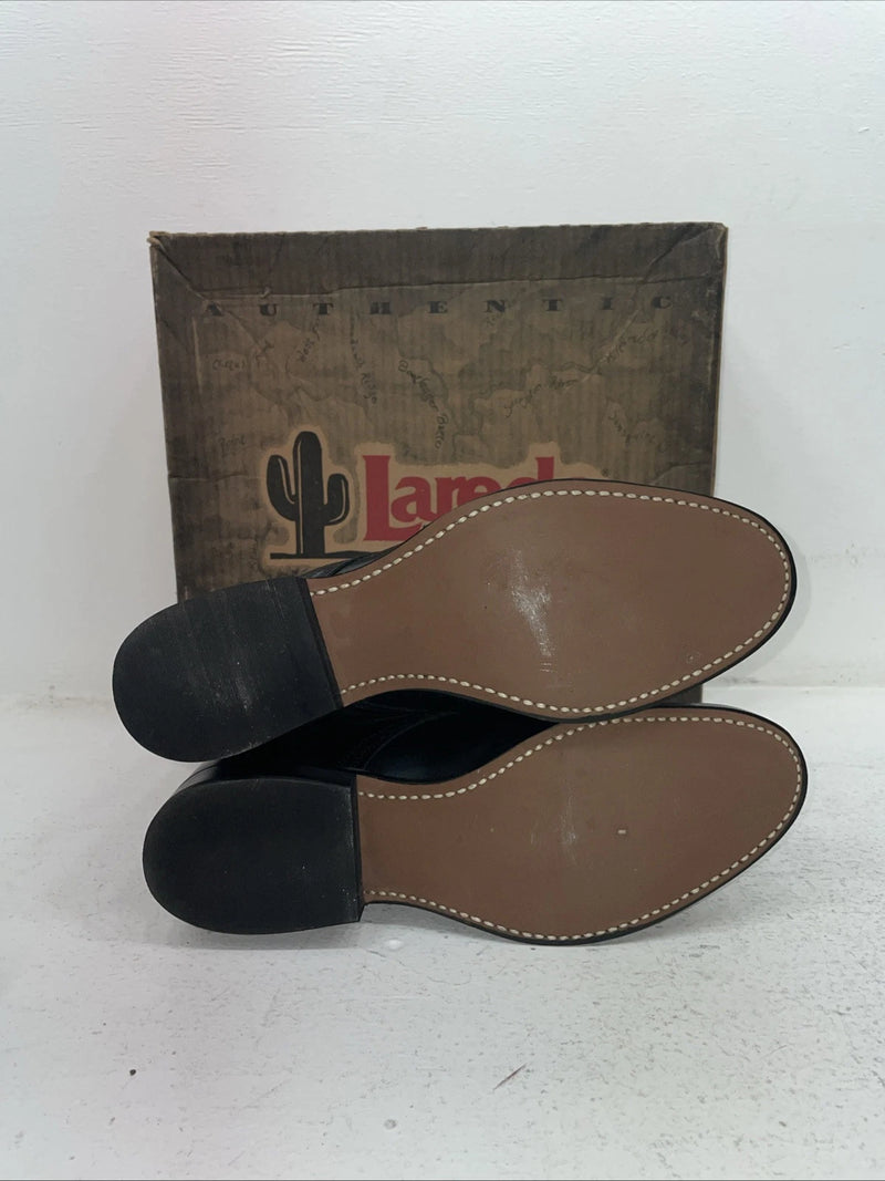 New Men’s Black Lace Up LaredoCowboy Boots. 1220 8.5 8 1/2 E E. 4-15