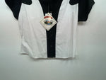 New Women’s Black White Cumberland Outfitters Short Sleeve Button Up Shirt 3B-55