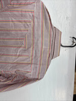 New Men’s Tem Tex Pink Stripe Long Sleeve Pearl Snap Medium J-73