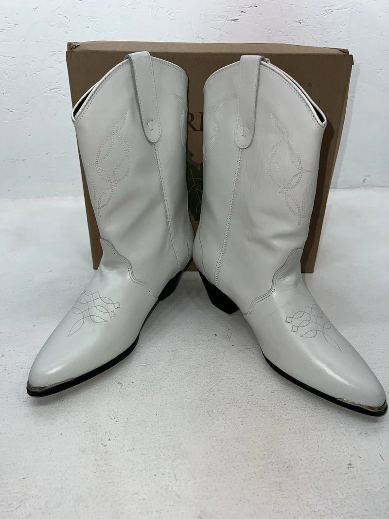 New Women’s White Oak Tree Farms Leather Cowboy Boots 9 #3145 KK-602
