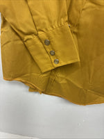 New Kids Tem Tex Yellow Long Sleeve Pearl Snap Size 12 Large LL-25