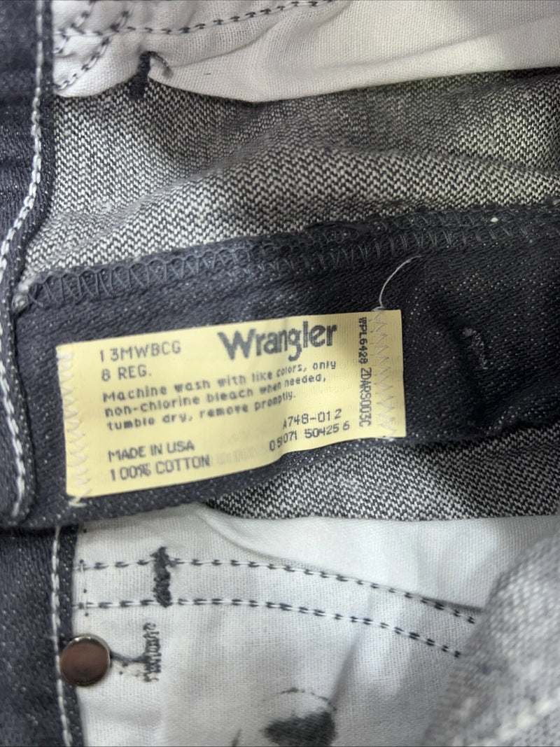 New Boys Grey Wrangler Cowboy Cut Pro Rodeo Denim Jeans. 8/24 B-26