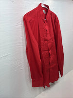 New Classix Red Long Sleeve Button Up English Shirt 16-16.5 Large X-80