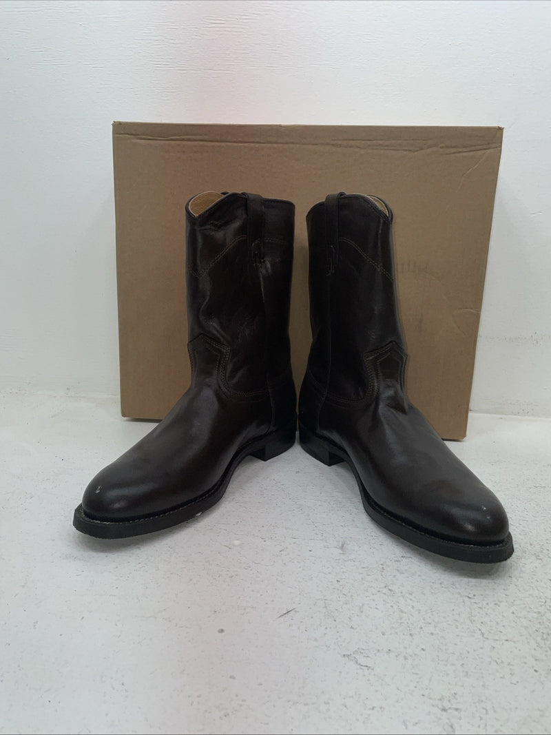 New Men’s Brown J Chisholm Cowboy Boots. 1000 9.5 9 1/2 E E. 4-42