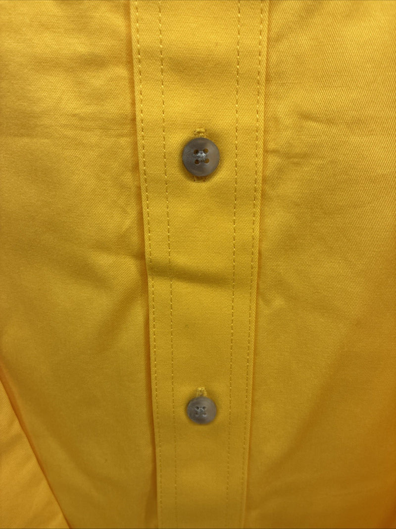 New Men’s Wrangler PBR Western Yellow Long Sleeve Button Up 2XL H-51