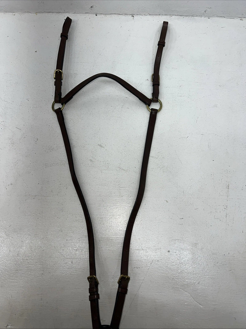 New Brown Leather Classic Cob Martingale #97-234-c BB-43
