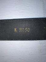 New Black Genuine Leather Chambers 34” Belt #M450 JJ-75