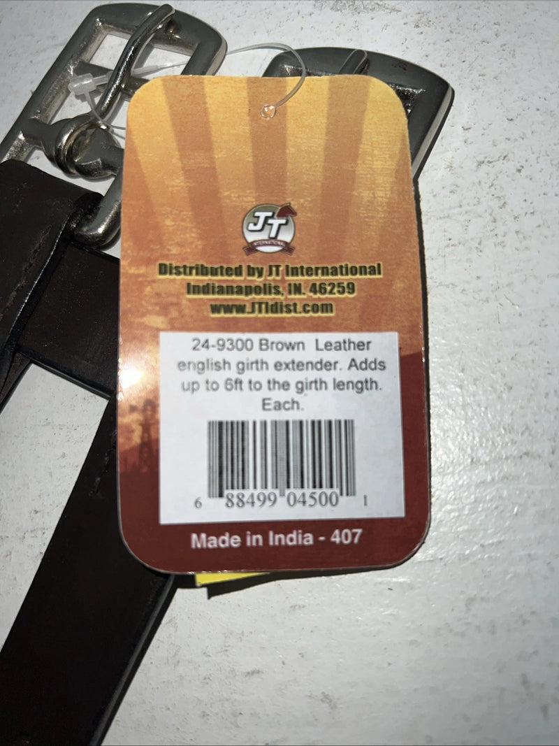 New Tough 1 Brown Leather English Girth Extender #24-9300 FF-26