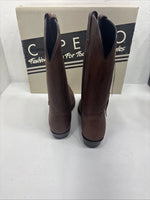 New Capezio Fashion Boots For Todays Lifestyle Size 8.5 8 1/2 Brown Leather 3-6