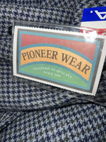 New Men’s Pioneer Wear Blue Plaid Suit Jacket 46 #12504 T-603