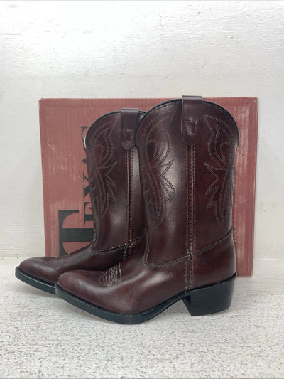 New Children’s Cherry Black Texas Brand Cowboy Boots. C 202 12 D. 23-115￼