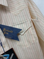 New Women’s Panhandle Slim Yellow Long Sleeve Pearl Snap Size 30 KK-101
