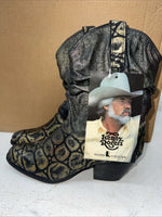 New Women’s Metallic Short Kenny Rodger’s Cowboy Boots.  6.5 6 1/2 M. 19-105