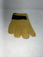 New Tough 1 Yellow Soft Cowhide Rodeo Bronc Glove Large #58-5900 FF-1