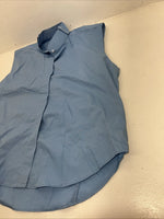 New Women’s Blue Sleeveless Tough 1 Comfort Riders English Shirt. 38 G-41