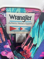 New Women’s Wrangler Multicolor Design Long Sleeve Button Up Small TT-104