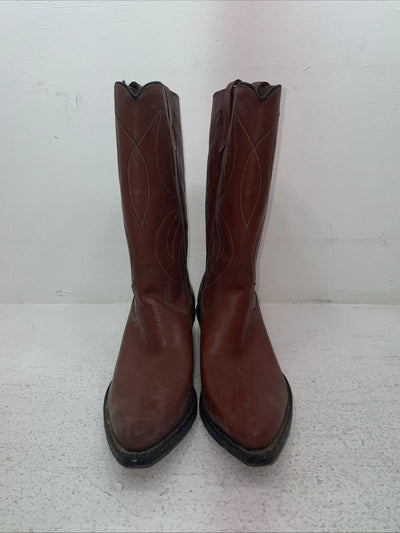 New Men’s Brown Rodeo Cowboy Boots. 5044 8.5 8 1/2 D. 3-125