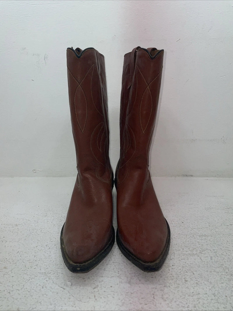 New Men’s Brown Rodeo Cowboy Boots. 5044 8.5 8 1/2 D. 3-125