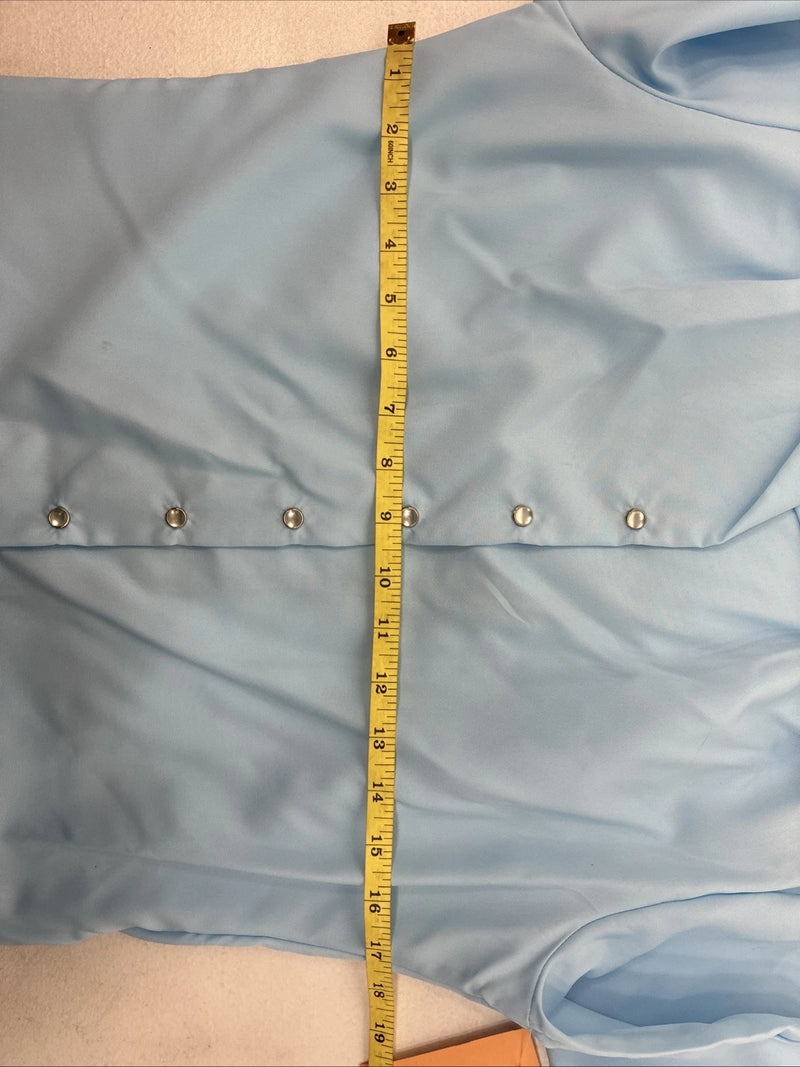 New Women’s Dickson Jenkins Blue Long Sleeve Pearl Snap Size 34 MM-100