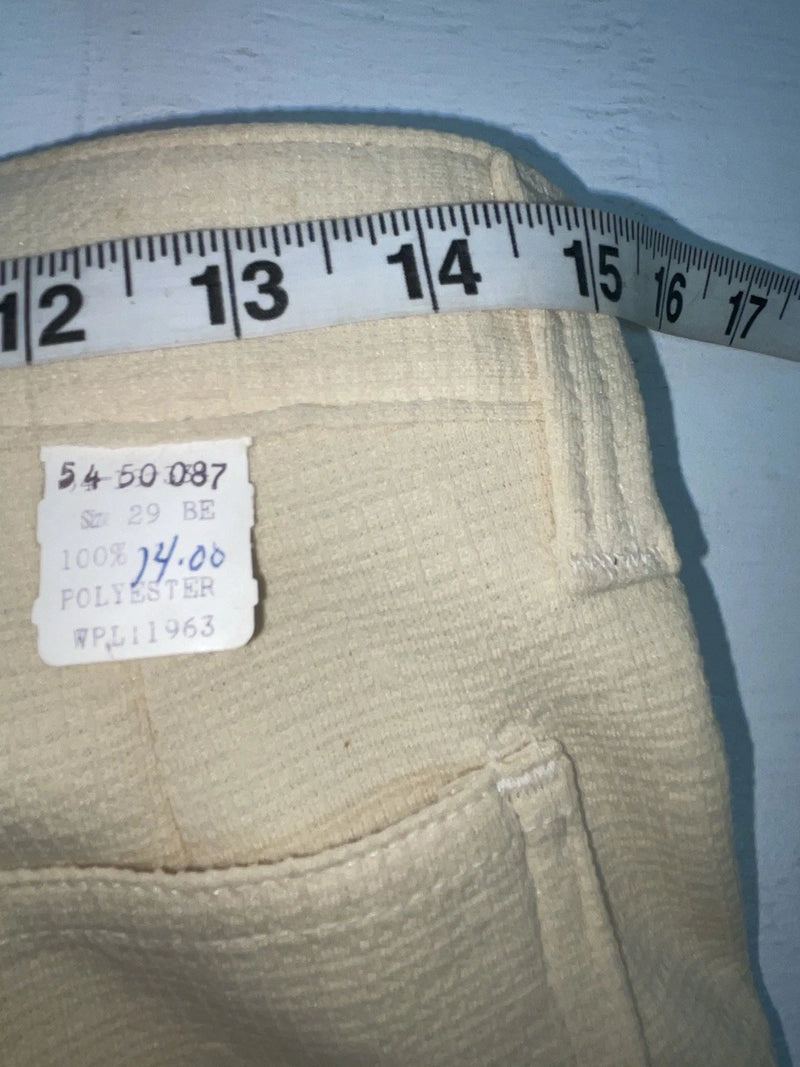 New Vintage Yellow Polyester Pants #5450087 3A-24