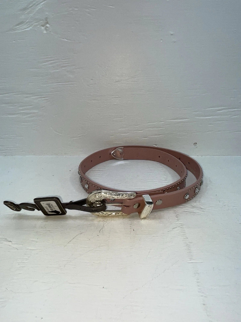 New Pink Genuine Leather Nocona Silver Bling 32” Belt #N4420430 JJ-46