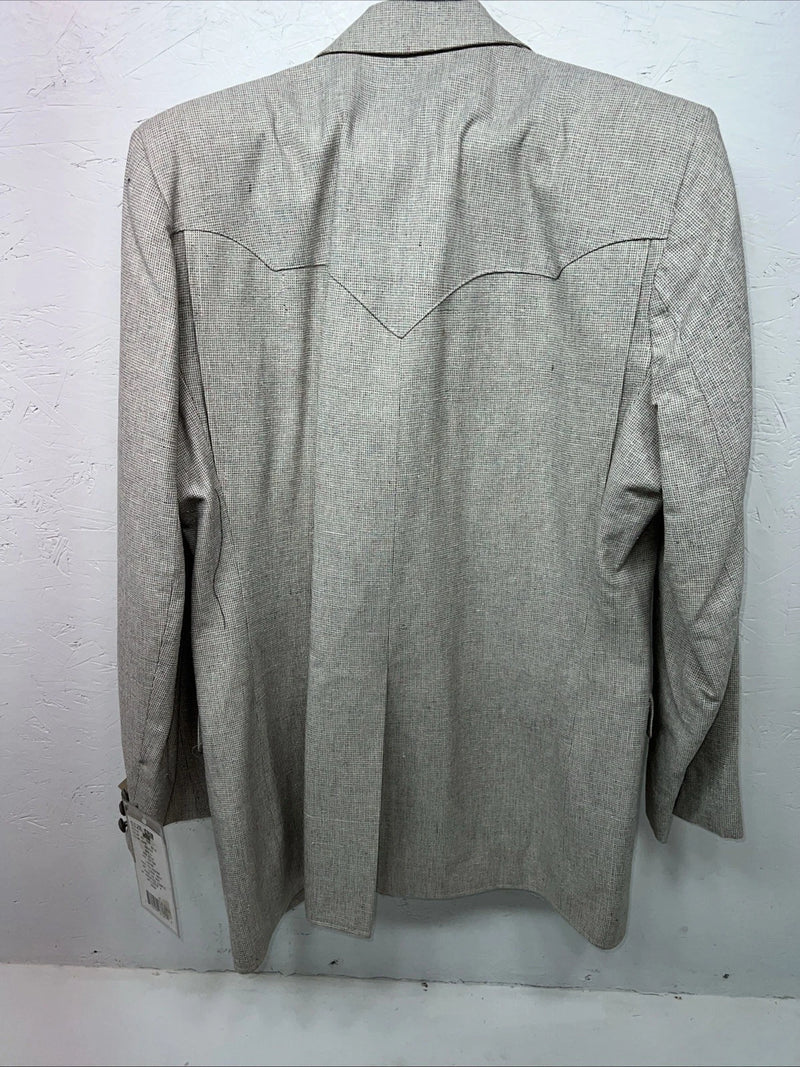 New Men’s Pioneer Wear Grey Suit Jacket 42L #12007 T-609