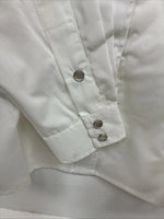 New Women’s White Horse Cream Designed Long Sleeve Pearl Snap XL DD-109