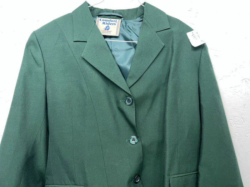 New Women’s Comfort Riders Green Hunt Meister Riding Coat 12R CC-602