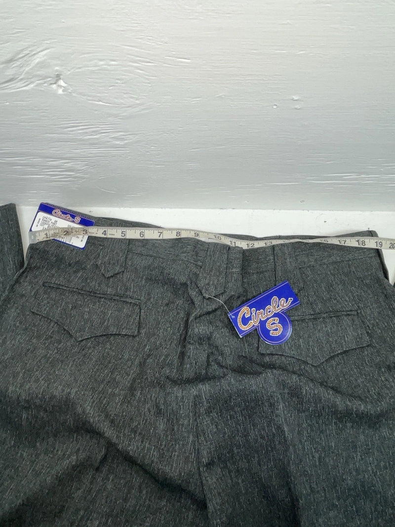 New Vintage Gray Circle S Polyester Pants #CP4776 SS-47