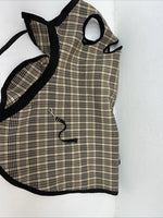 New Brown Plaid Turnout Horse Neck Hood PP-22
