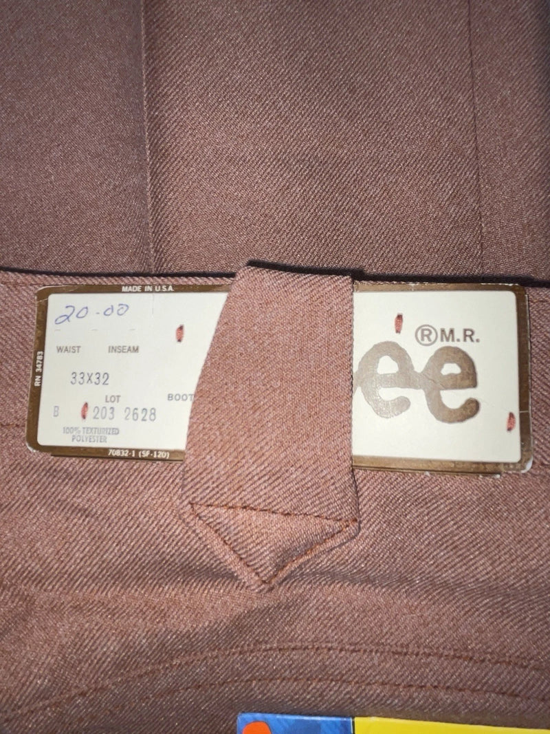 New Vintage Orange Lee Polyester Pants #2032628 SS-40