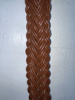 New Brown Genuine Leather Braided 38” Belt #20/4709 JJ-60