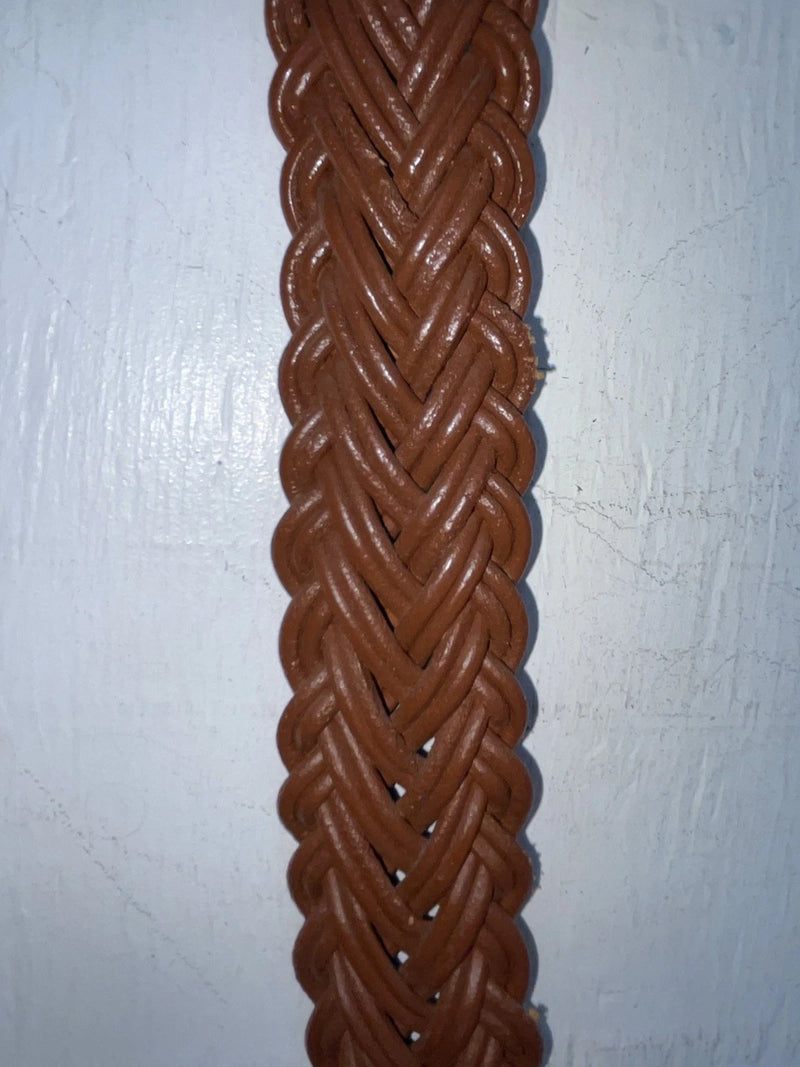 New Brown Genuine Leather Braided 38” Belt #20/4709 JJ-60