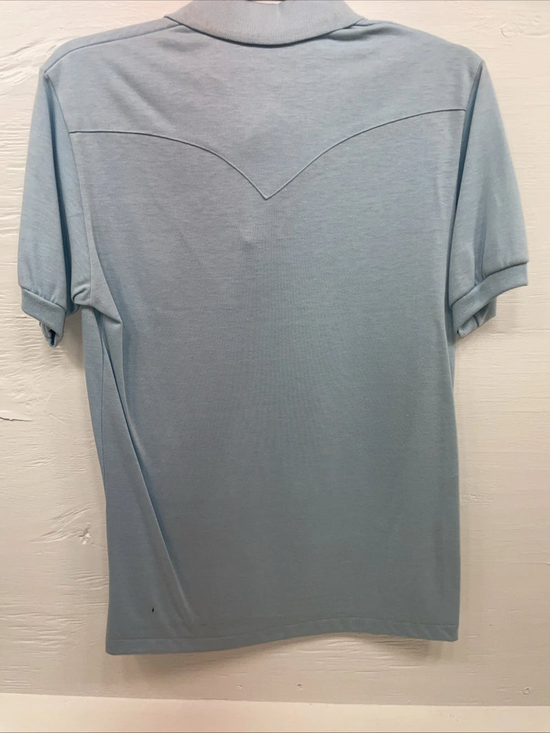 New Men’s Panhandle Slim Blue Short Sleeve Polo Medium B-93