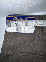 New Vintage Brown Circle S Polyester Pants #CP4776 XX-89
