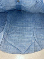 New Men’s Blue Karman Short Sleeve Pearl Snap Shirt. 15 M P-79