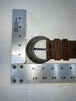 New Brown Genuine Leather Tooled 28” Belt #8090 JJ-40