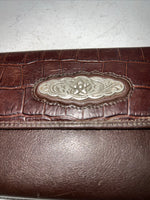 New M&F Brown Leather Women’s Wallet #0638802 P-506